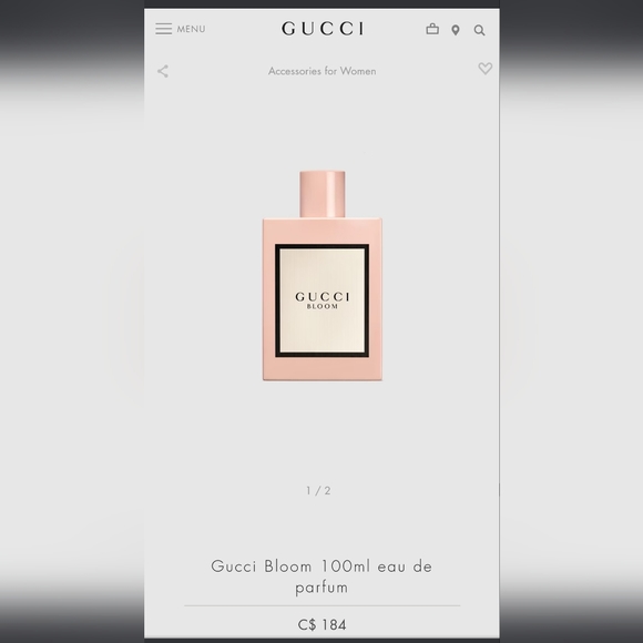GUCCI BLOOM PERFUME 100 ML BOTTLE - Picture 2 of 2